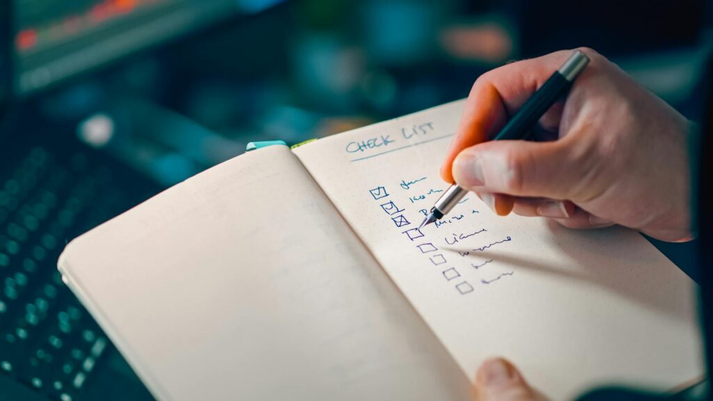 Business team reviewing a digital marketing plan with "Top Local SEO Strategies Checklist 2026 Dominating Rankings" on screen